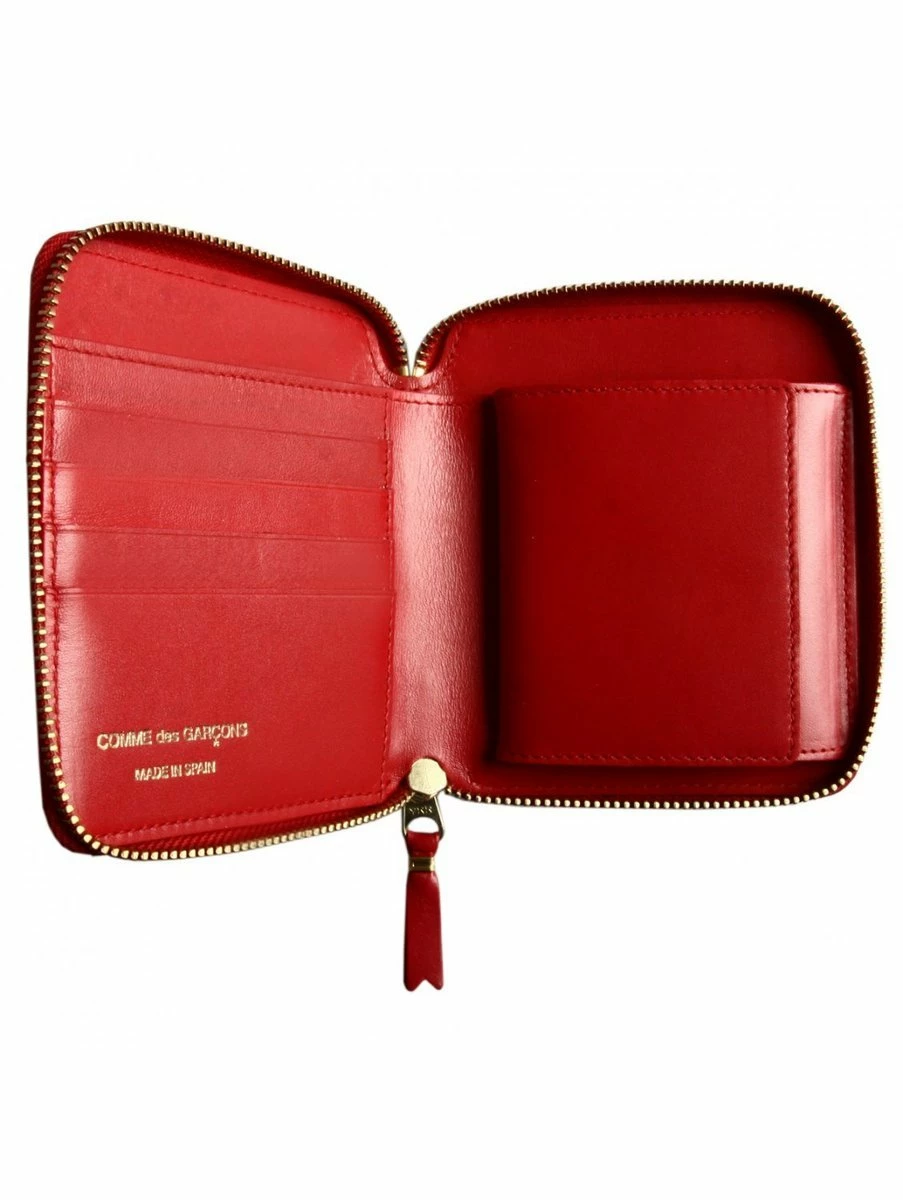 Comme Des Garçons Wallet SA2100 Arecalf Wallet Red In Red 2 Comme Des Garçons Wallet SA2100 Arecalf Wallet Red In Red - Image 2