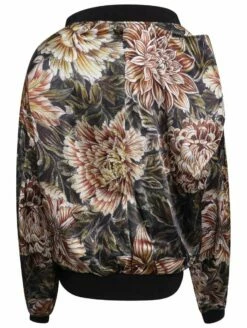 Y-3 Layered Shoulder Floral Track Jacket In Flower Camo Aop