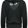 Comme Des Garçons PLAY T253 Black Heart Hoodie Black In Black