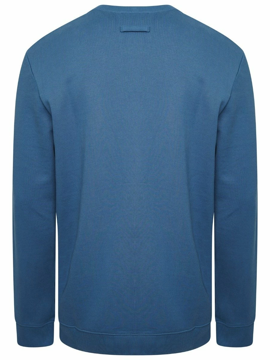 Raf Simons Atari Crew Neck Sweater In Blue 1 Raf Simons Atari Crew Neck Sweater In Blue