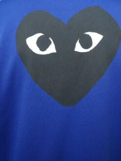 Comme Des Garçons PLAY T255 Black Heart Track Jacket Blue In Navy -Hervia Shop ajk09968 1