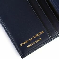 Comme Des Garçons Wallet SA0641 Arecalf Wallet Navy In Navy -Hervia Shop cdg 11.3