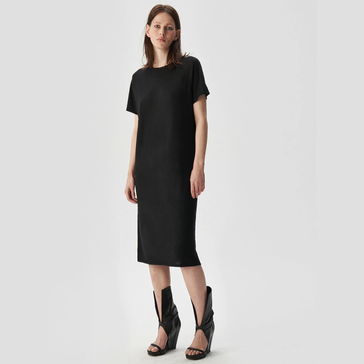 So Good To Wear Oversized T-Shirt Dress In Black 1 So Good To Wear Oversized T-Shirt Dress In Black