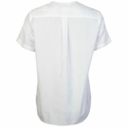 Comme Des Garçons BLACK Shirting Panel Short Sleeve T-Shirt In White