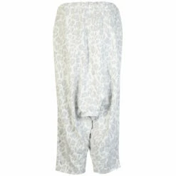 Comme Des Garçons BLACK Leopard Print Cropped Trousers In White