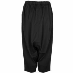Comme Des Garçons BLACK Wool Sarouel Pants In Black
