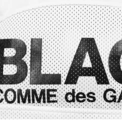 Comme Des Garçons BLACK Nike X COMME Des GARÇONS BLACK Mesh Football T-Shirt In White -Hervia Shop hervia.com 1r t103 w16 2 white t shirt 158757296615954.5
