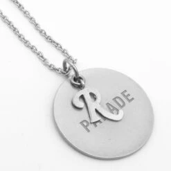 Raf Simons RS Parade Silver Medallion Necklace In Silver