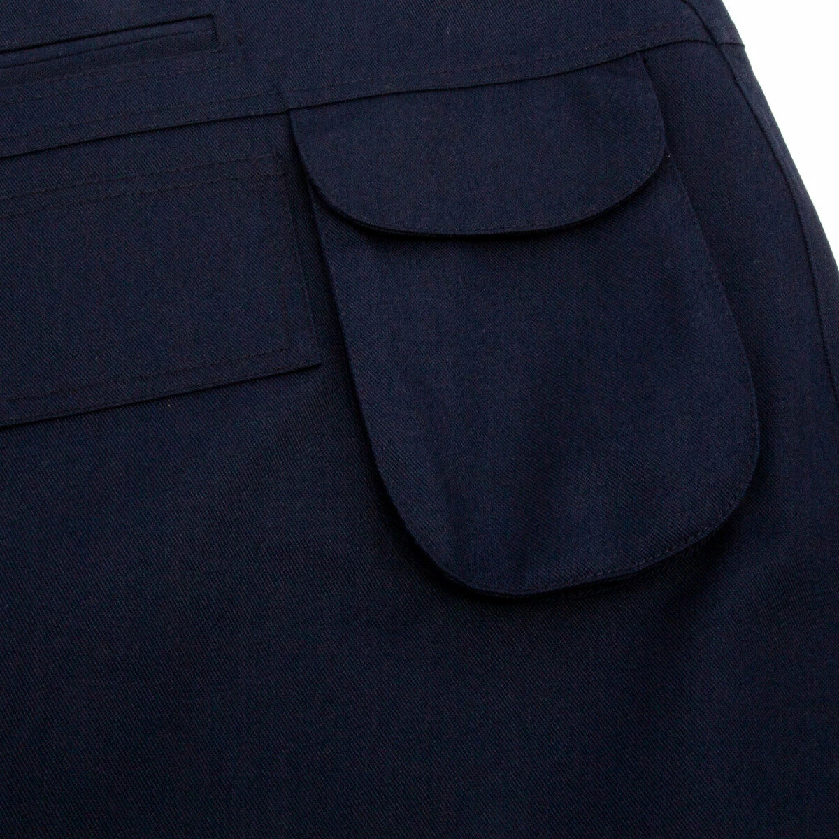 Raf Simons Pocket Detail Wrap Skirt Navy In Navy 2 Raf Simons Pocket Detail Wrap Skirt Navy In Navy - Image 2