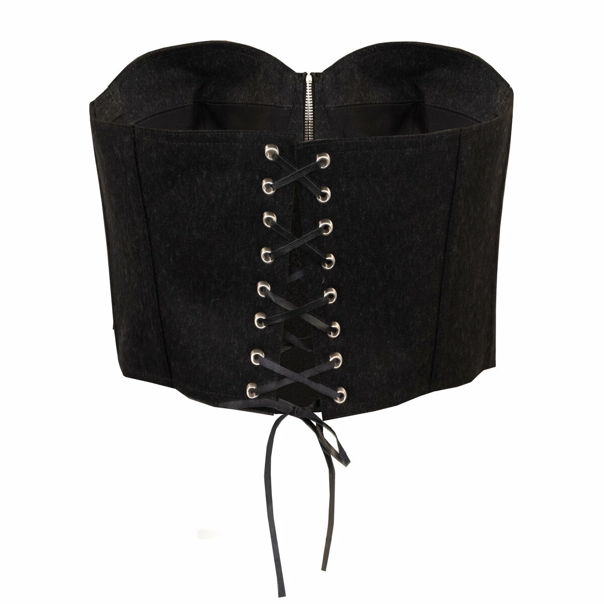 Jean Paul Gaultier The Felted Corset In Dark Grey 2 Jean Paul Gaultier The Felted Corset In Dark Grey - Image 2