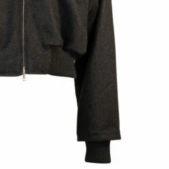 Jean Paul Gaultier The Felted Bomber In Dark Grey