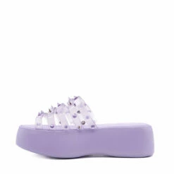 Jean Paul Gaultier X Melissa: The Becky Punk Love Mules In Lilac