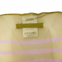 Jean Paul Gaultier Cropped Semi Sheer Striped Fleur Morphing Top In Green/purple -Hervia Shop hervia.com 23 12 f to066 t523 4027 cropped top long sleeves fleur mophing stripes col. 4027 green purple 1685110135 2AJ9279