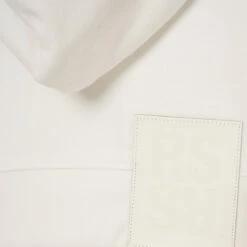 Raf Simons Cropped Short-Sleeved Hoodie With 'R Embroidery' In White -Hervia Shop hervia.com 231 w174 19004 0010 cropped hoodie with r embroidery and patch col. white 1677595014DSC04016