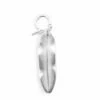 OAMC Silver Feather Earring In Silver