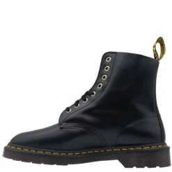 Dr. Martens 1460 Pascal Lace Up Boots In Black -Hervia Shop hervia.com 27712001 1460 pascal black vintage smooth 1664893865DR B 1