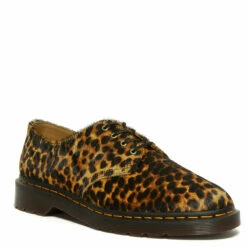 Dr. Martens Smiths Hair On Leopard Print Shoes In Multi