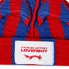 Charles Jeffrey LOVERBOY Striped Ears Beanie In Red/blue