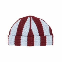 Charles Jeffrey LOVERBOY Striped Ears Beanie In Burgundy