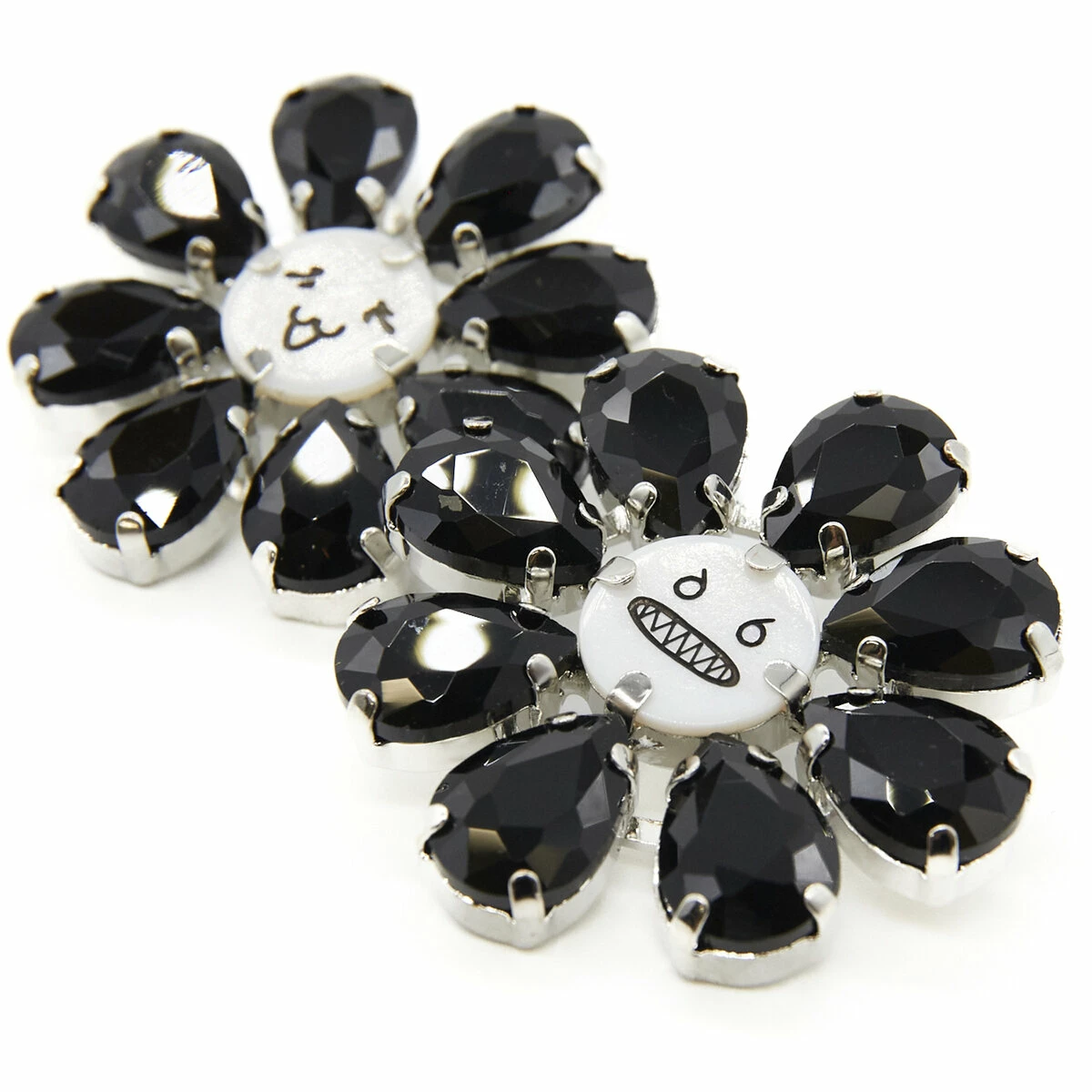 Charles Jeffrey LOVERBOY Crazy Daizy Earrings In Black 1 Charles Jeffrey LOVERBOY Crazy Daizy Earrings In Black