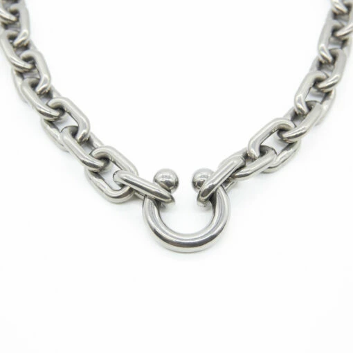 Random Identities Prince Albert Chain In Silver -Hervia Shop hervia.com a 52a c00000 prince albert chain col. steel 1698834057A52A C00000 10070 1