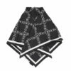 JW Anderson Silk Logo Scarf In Black