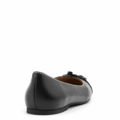JW Anderson JWA Anchor Ballet Flat Shoes In Black -Hervia Shop hervia.com anw36007a 14006 999 ballet flats black 1625675809tyt 0003 Layer 3