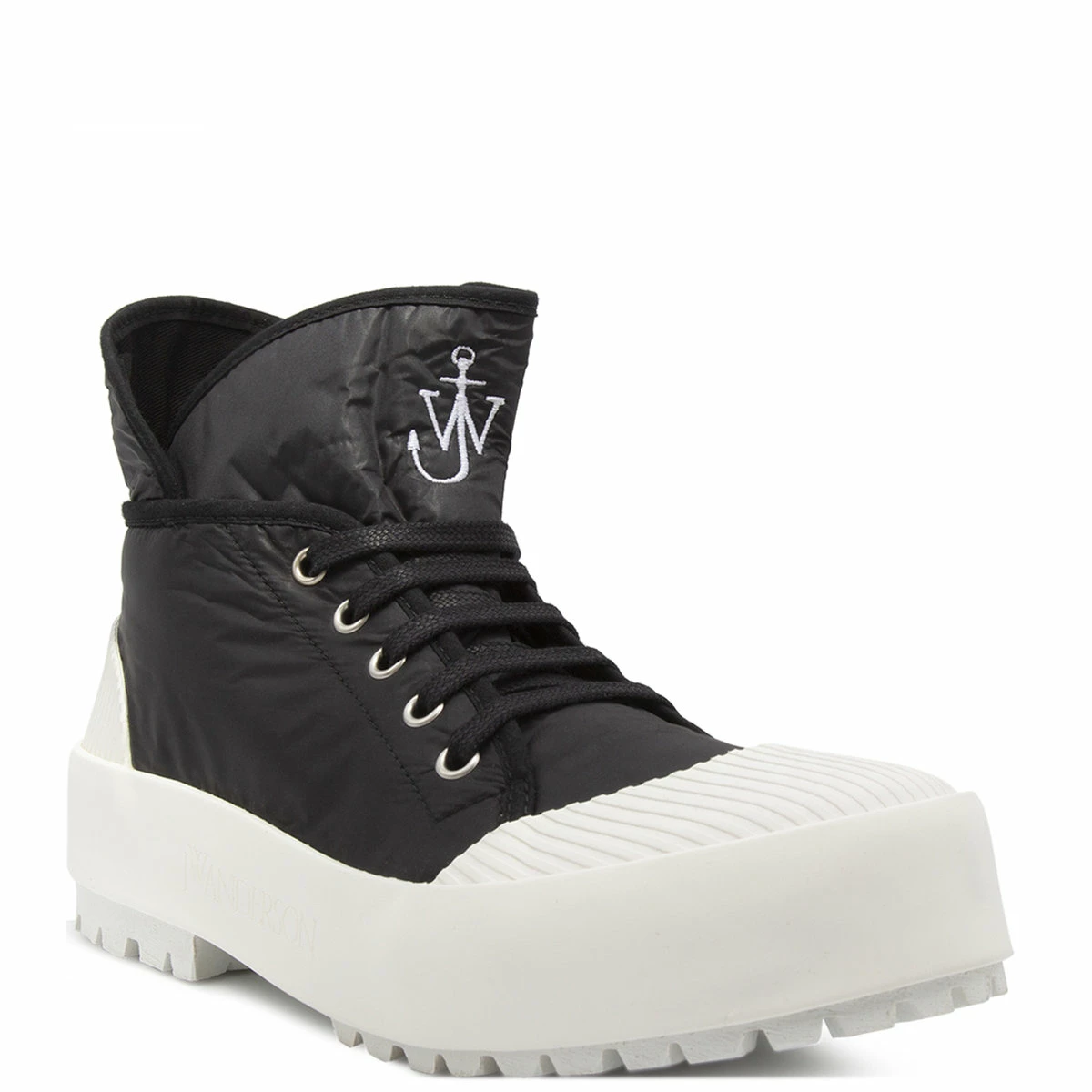 JW Anderson Lace-Up Duck Boots In Black 2 JW Anderson Lace-Up Duck Boots In Black - Image 2
