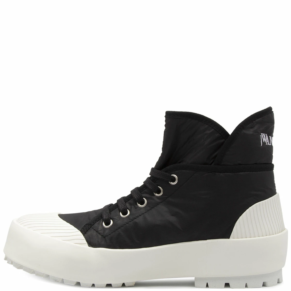 JW Anderson Lace-Up Duck Boots In Black 1 JW Anderson Lace-Up Duck Boots In Black