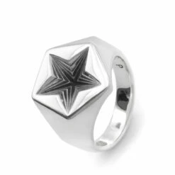 Shaun Leane Silver Star Signet Ring In Silver