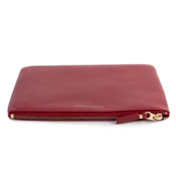 Comme Des Garçons Wallet SA5100 Classic Line Zip Pouch Red In Dark Red -Hervia Shop hervia.com classic line wallet sa5100 red 1570788416cdg wallet