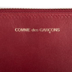 Comme Des Garçons Wallet SA5100 Classic Line Zip Pouch Red In Dark Red -Hervia Shop hervia.com classic line wallet sa5100 red 1570788419cdg wallet