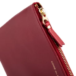 Comme Des Garçons Wallet SA5100 Classic Line Zip Pouch Red In Dark Red -Hervia Shop hervia.com classic line wallet sa5100 red 1570788427cdg wallet