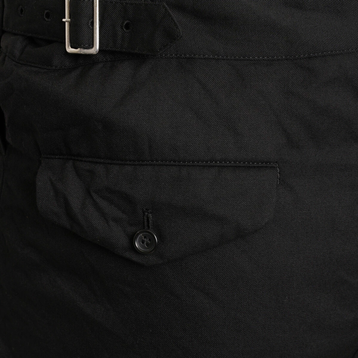 Comme Des Garçons BLACK Below-Knee Open-Back Dungarees In Black 2 Comme Des Garçons BLACK Below-Knee Open-Back Dungarees In Black - Image 2