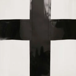 Comme Des Garçons BLACK Black Cross Print Shirt In White X Black -Hervia Shop hervia.com comme des gar ons black black cross print shirt 1658825178DSC02604 copy