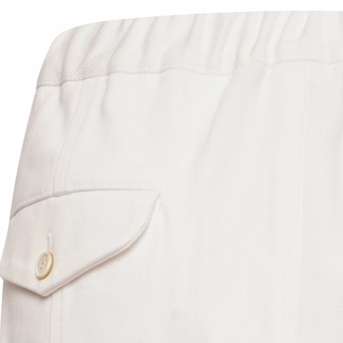 Comme Des Garçons BLACK Drop-Crotch Trousers In White 3 Comme Des Garçons BLACK Drop-Crotch Trousers In White - Image 3