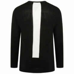 Comme Des Garçons BLACK Striped Back Sweater In Black