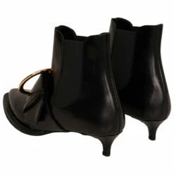 Comme Des Garcons Comme Des Garçons Oversized-Buckle Ankle Boots In Black/gold -Hervia Shop hervia.com comme des gar ons gi k101 s22 oversized buckle ankle boots 1648735692DSC02823