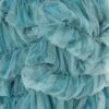 Comme Des Garçons Noir Kei Ninomiya Ruched Tulle Midi Skirt In Turquoise