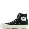 Comme Des Garçons PLAY K112 Converse Chuck Taylor High Black In Black