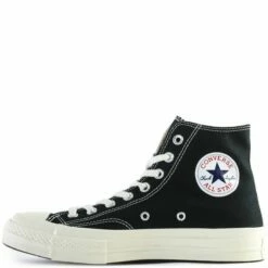 Comme Des Garçons PLAY K112 Converse Chuck Taylor High Black In Black