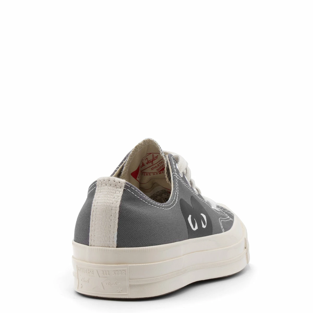 Comme Des Garçons PLAY K121 Converse Chuck Taylor Low Sneakers Grey In Grey 3 Comme Des Garçons PLAY K121 Converse Chuck Taylor Low Sneakers Grey In Grey - Image 3