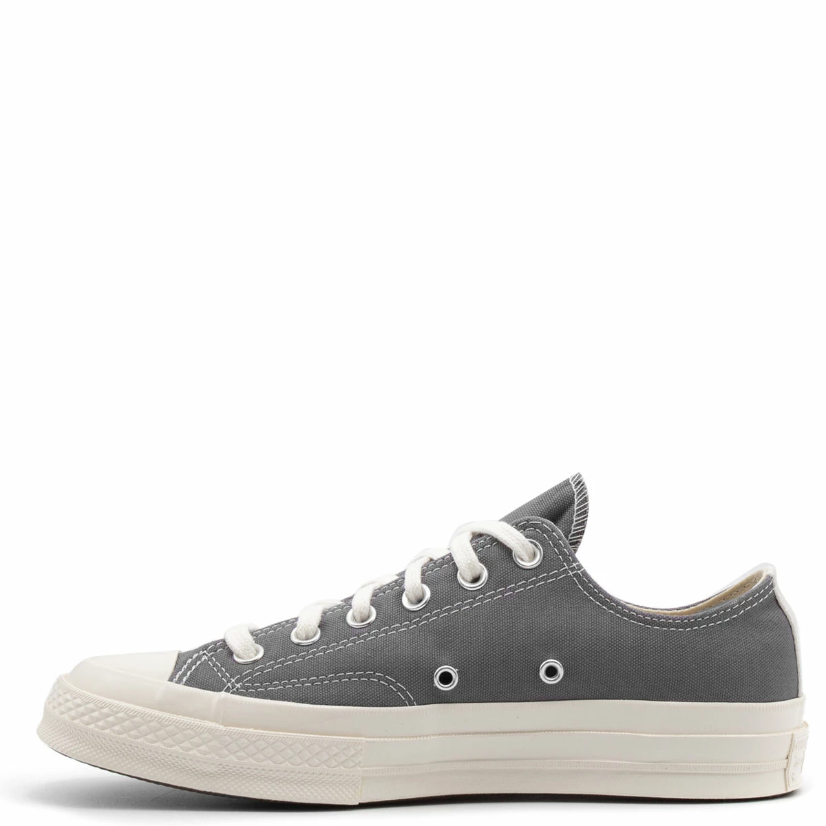 Comme Des Garçons PLAY K121 Converse Chuck Taylor Low Sneakers Grey In Grey 1 Comme Des Garçons PLAY K121 Converse Chuck Taylor Low Sneakers Grey In Grey