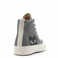 Comme Des Garçons PLAY K122 Converse Chuck Taylor High Sneakers Grey In Grey -Hervia Shop hervia.com comme des gar ons play k122 converse chuck taylor high sneakers grey 1625241079sdsvdbf 0005 Levels 1