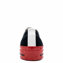 Comme Des Garçons PLAY K123 Converse Chuck Taylor Red Sole Low Black In Black -Hervia Shop hervia.com comme des gar ons play k123 converse chuck taylor red sole low black 1651151116K123 Converse Chuck Taylor Red Sole Low BLACK 2