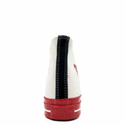 Comme Des Garçons PLAY K124 Converse Chuck Taylor Red Sole High White In White -Hervia Shop hervia.com comme des gar ons play k124 converse chuck taylor red sole high white 1651152318K124 Converse Chuck Taylor Red Sole High White 2
