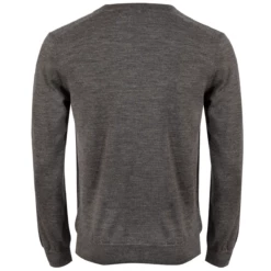 Comme Des Garçons PLAY N030 Red Heart V-Neck Jumper Grey In Grey