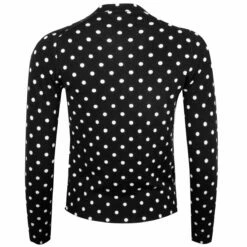 Comme Des Garçons PLAY N037 Polka Dot Cardigan Black In 1