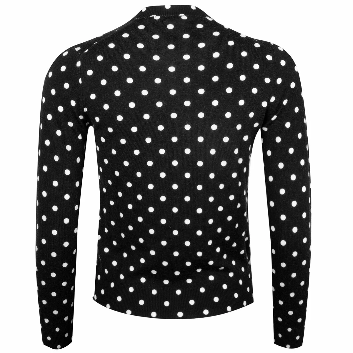 Comme Des Garçons PLAY N037 Polka Dot Cardigan Black In 1 1 Comme Des Garçons PLAY N037 Polka Dot Cardigan Black In 1