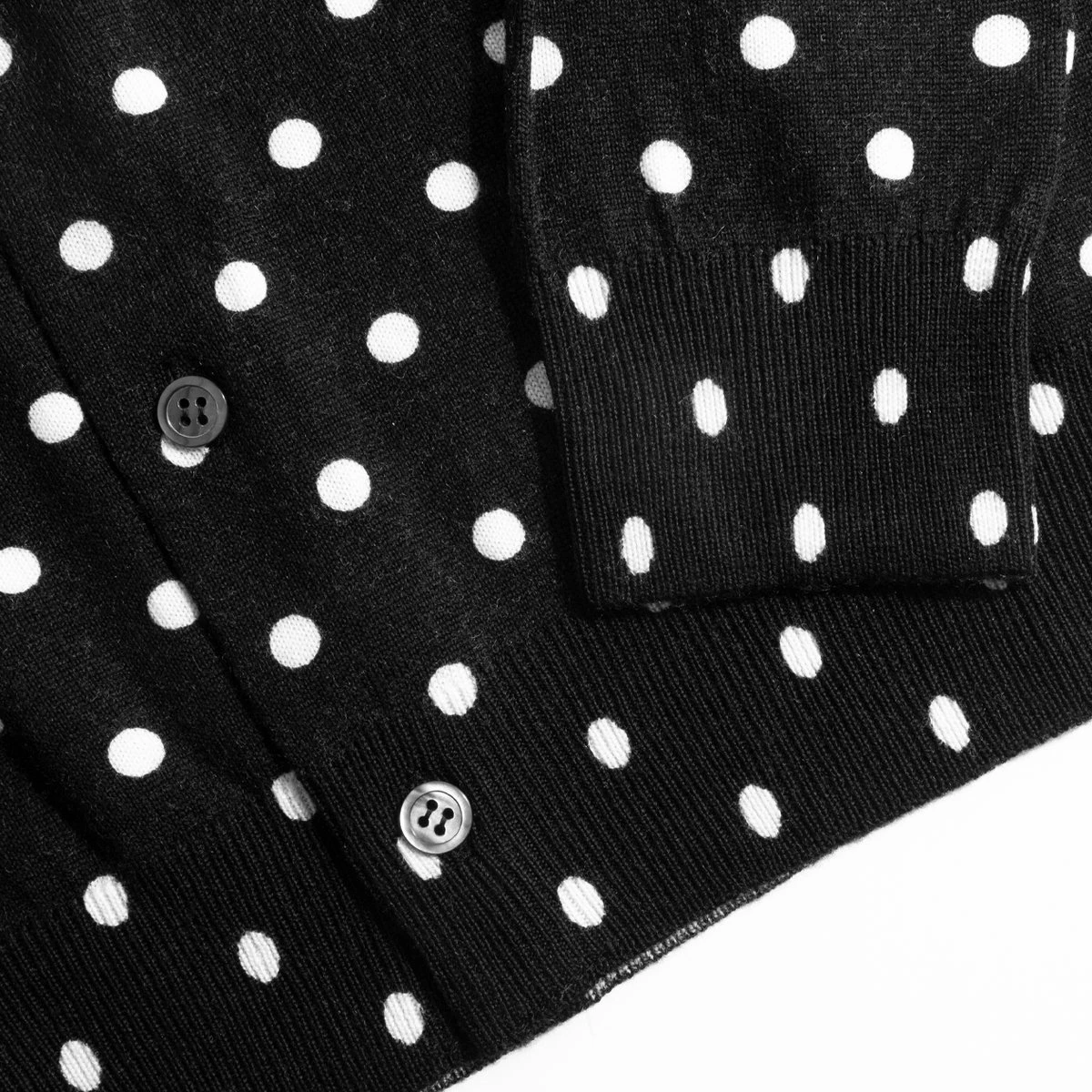 Comme Des Garçons PLAY N037 Polka Dot Cardigan Black In 1 3 Comme Des Garçons PLAY N037 Polka Dot Cardigan Black In 1 - Image 3